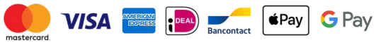Betaalmethoden: iDEAL, PayPal, Visa, Mastercard